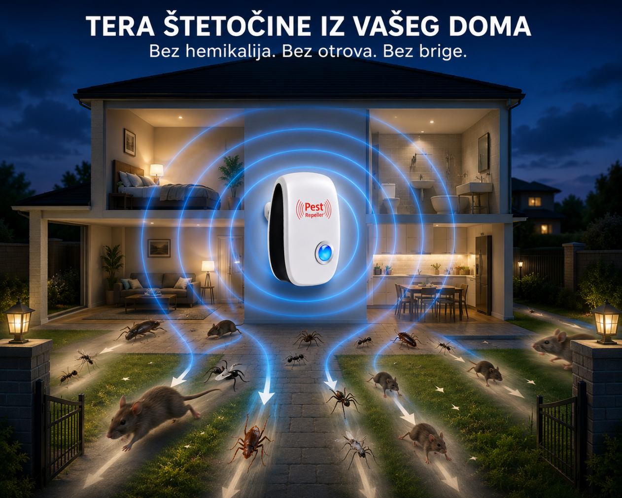 Ultrazvučni Rasterivač Štetočina