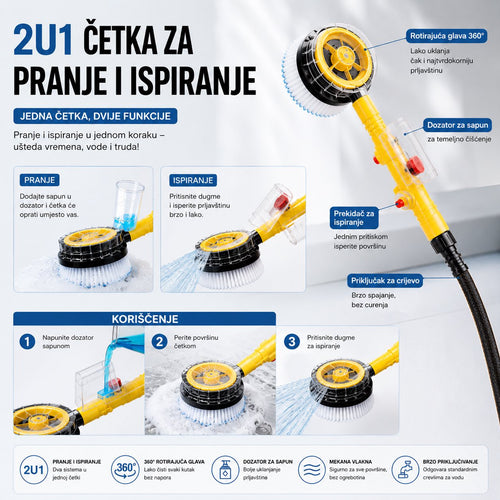 2u1 četka za pranje i ispiranje